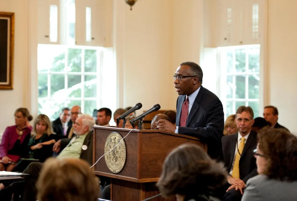 political leader speaking