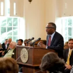 political leader speaking