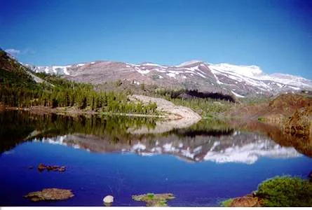 mountain peak along bicycle route
