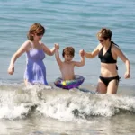 two women and a child