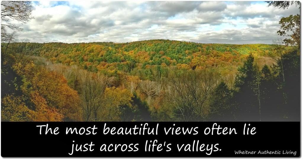 beautiful views across life valleys